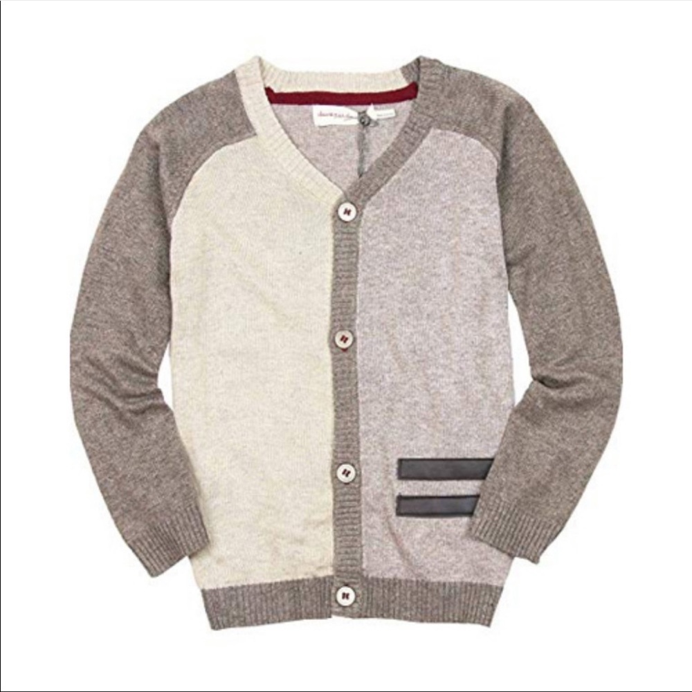 Feud Par Deux Maestro Taupe Knot Cardigan Size 7